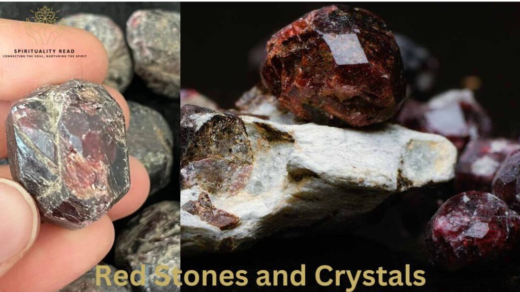 Red Stones and Crystals