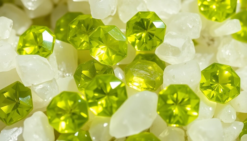 green gemstone named peridot