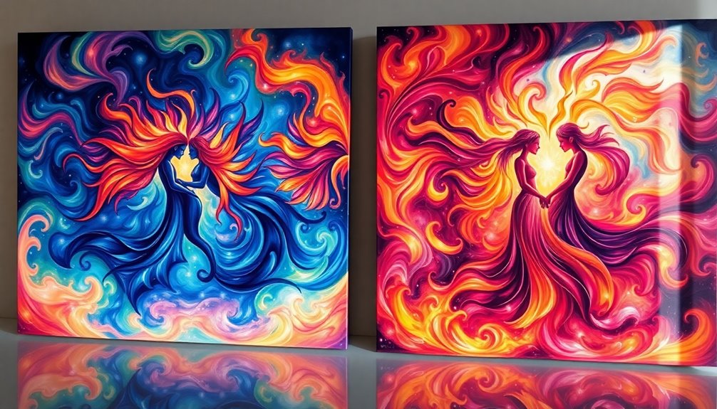 twin flame art prints