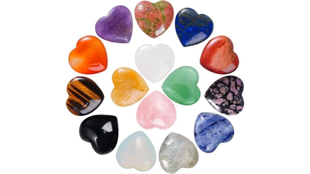 15 chakra crystal healing set