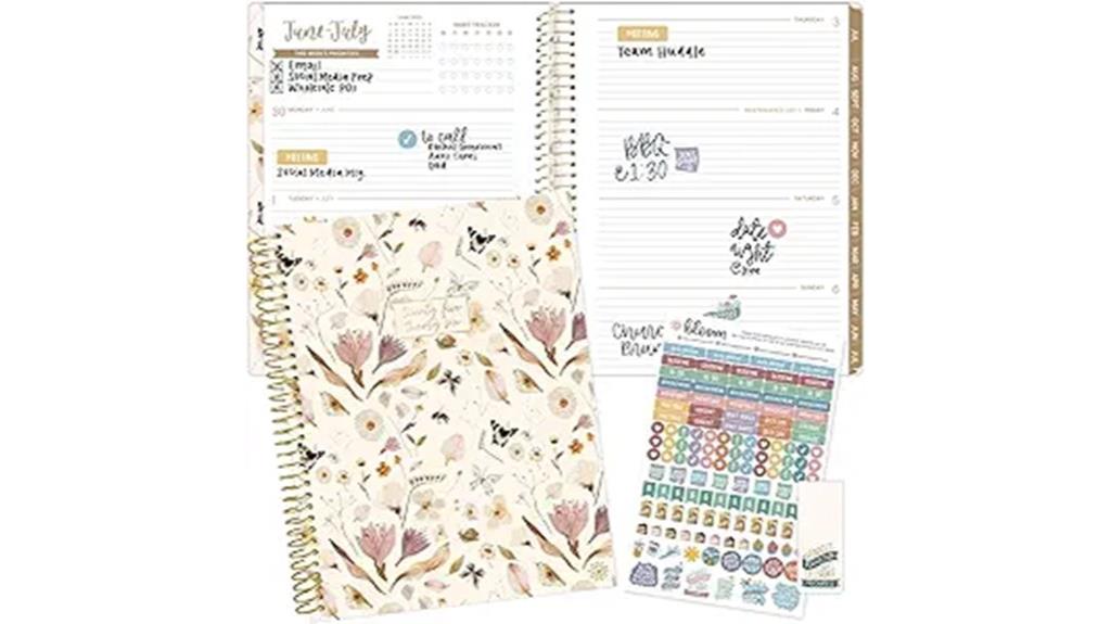 academic year daily planner