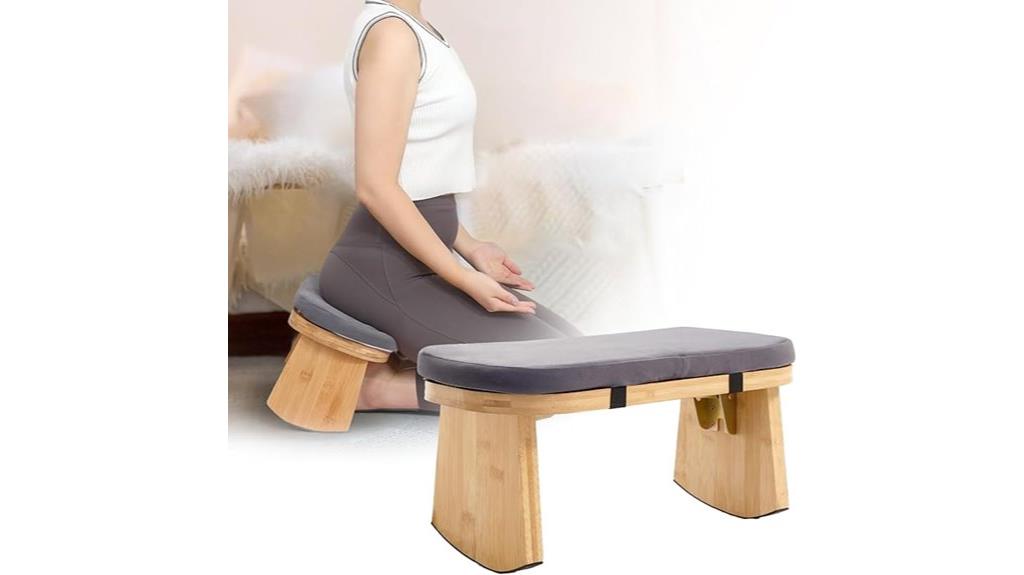 adjustable folding meditation bench