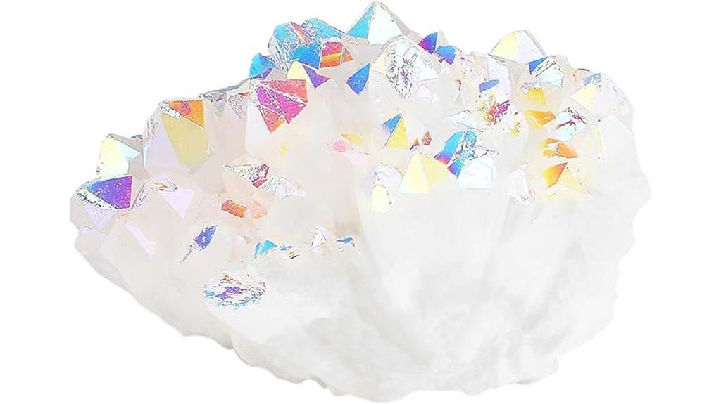 angel aura quartz cluster