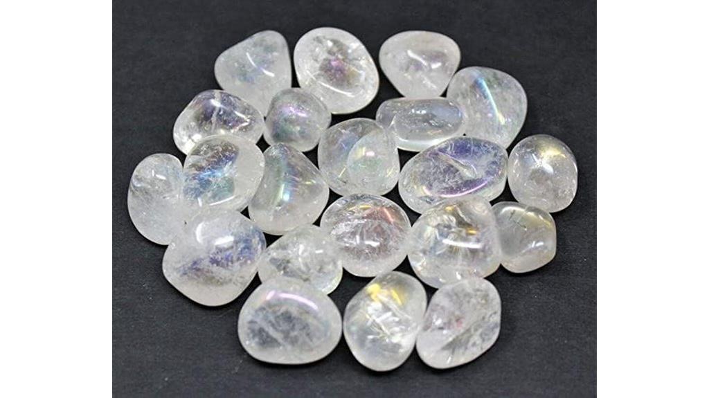 angel aura quartz tumbled