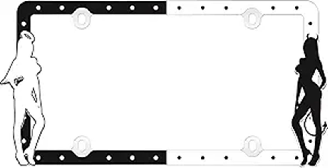 angel devil license frame