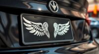 angel number license plate frames