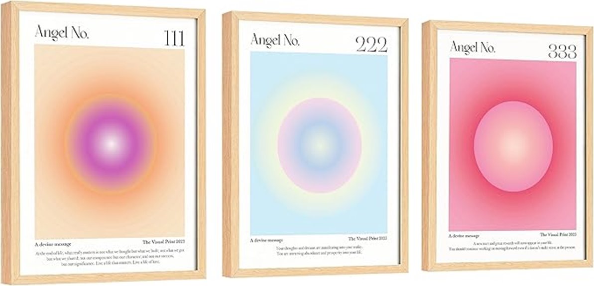 angel number poster 12x16