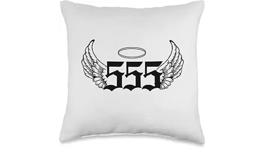 angel number themed throw pillow