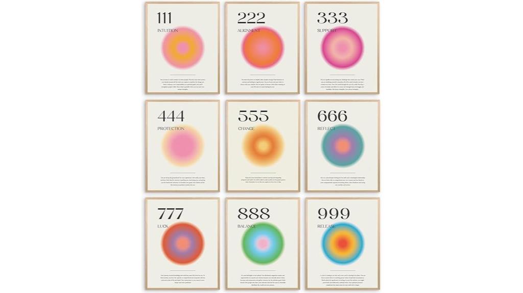 angel number wall art