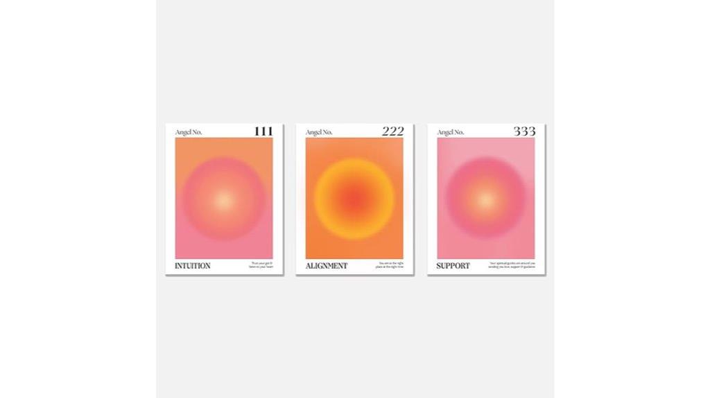 angel numbers wall art