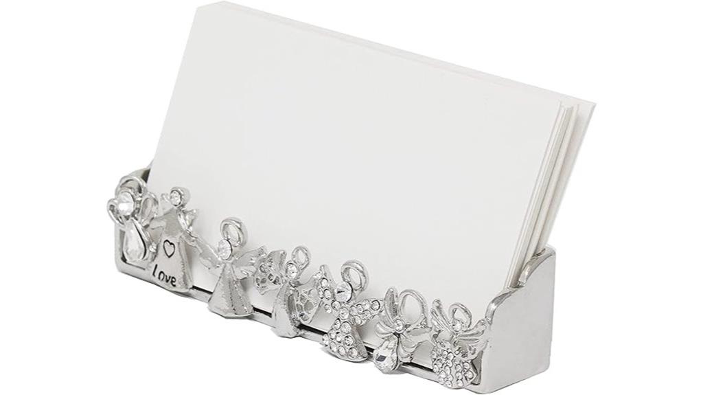 angel themed business card holder