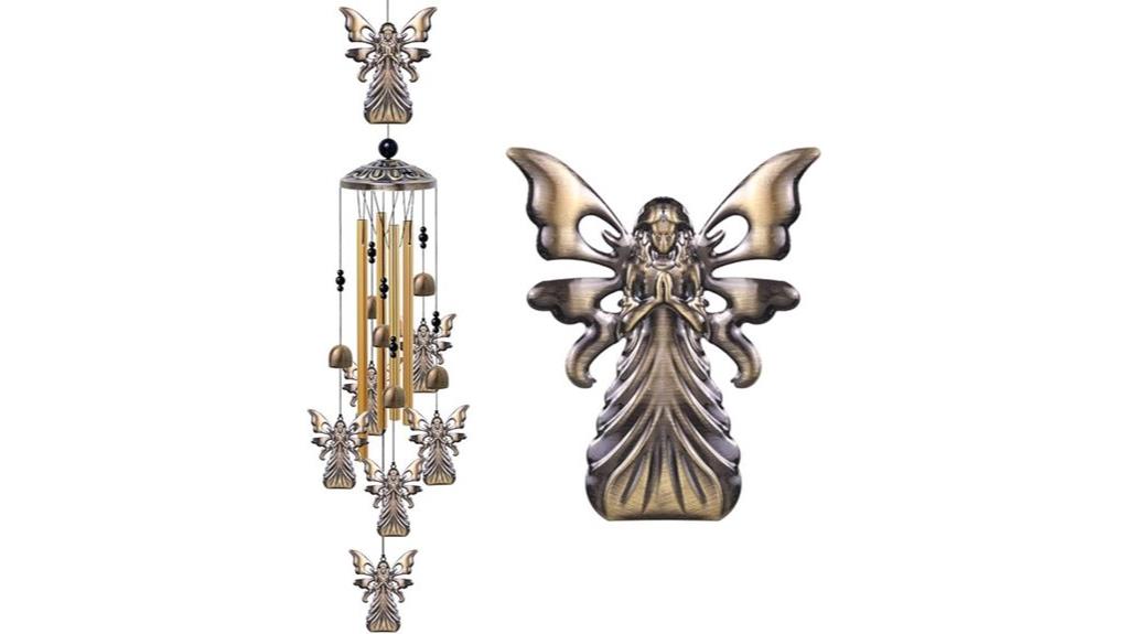 angel wind chime decor
