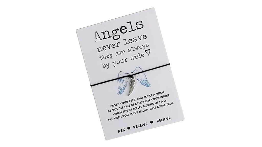 angel wing memorial bracelet