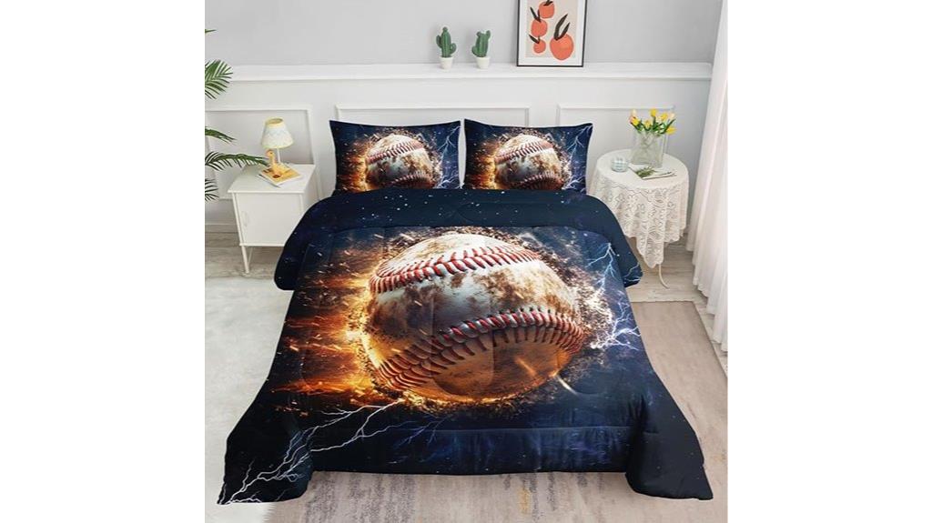 baseball kids comforter set
