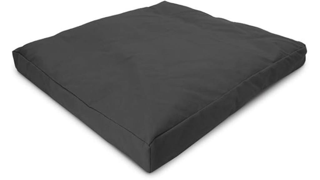 black 24x24 inch zabuton