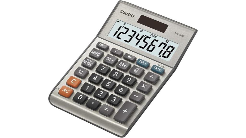 casio ms 80b calculator features