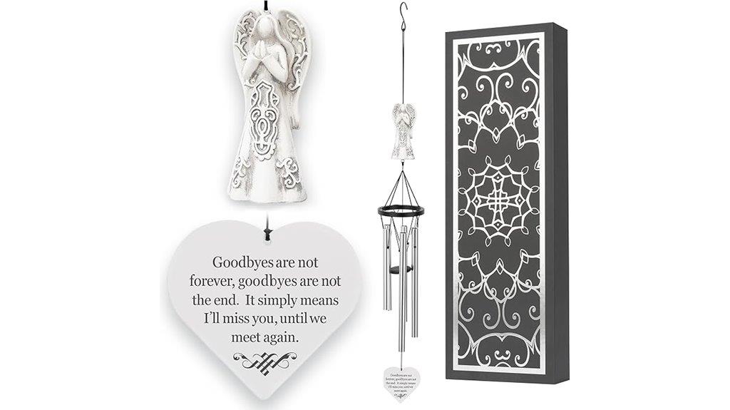 celtic angel heart chimes
