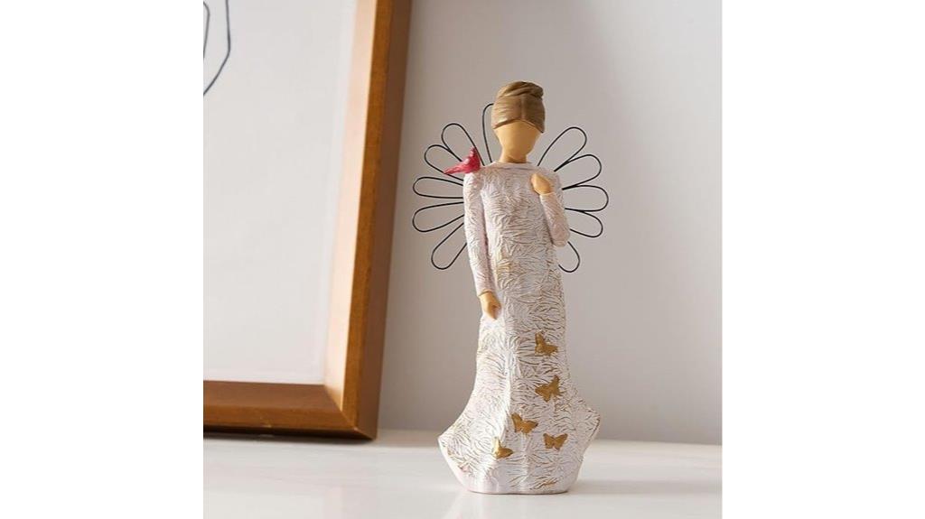 comforting mourning angel figurines