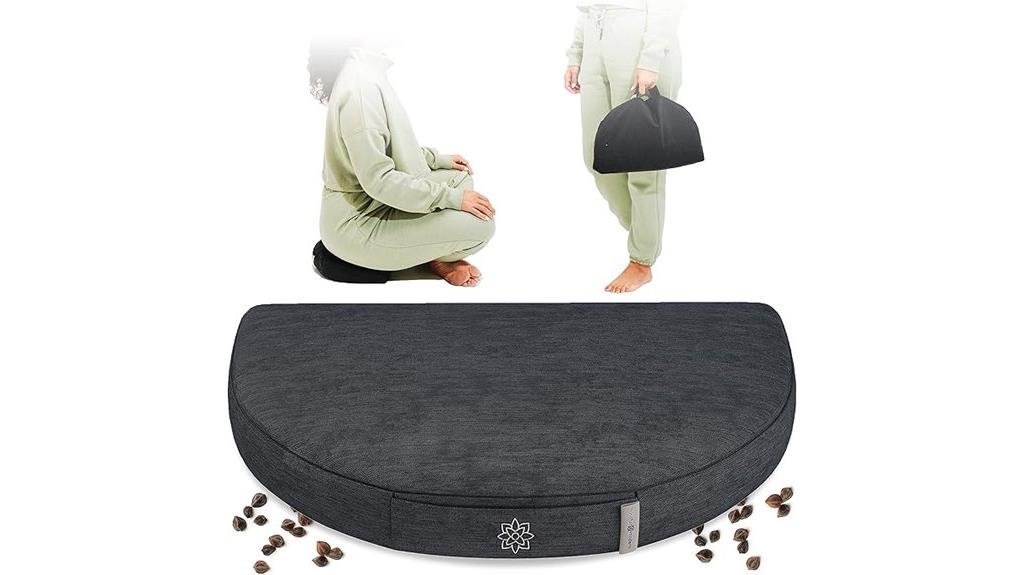 contemporary compact meditation cushion