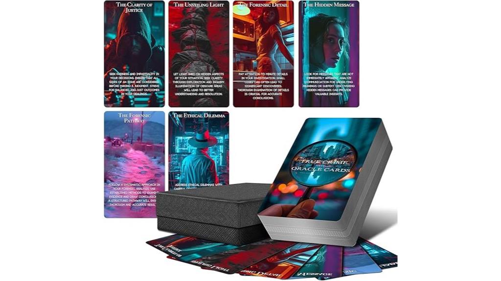 crime themed oracle card deck