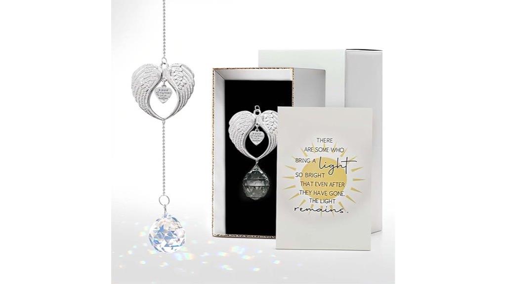 crystal angel wings gift
