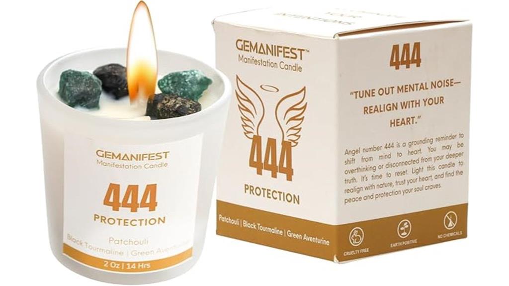 crystal candle for manifestation