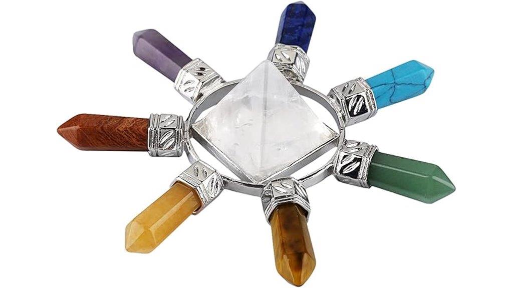 crystal chakra energy pyramid