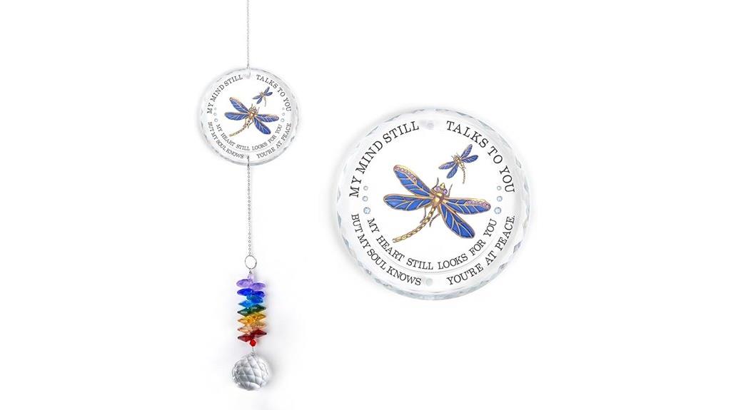 crystal rainbow memorial suncatcher