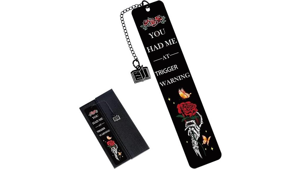 dark romantic bookmark gifts
