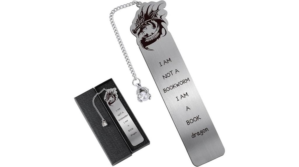 dragon themed men s bookmark