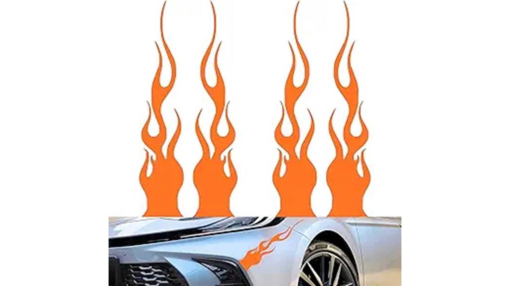 flame design car decals