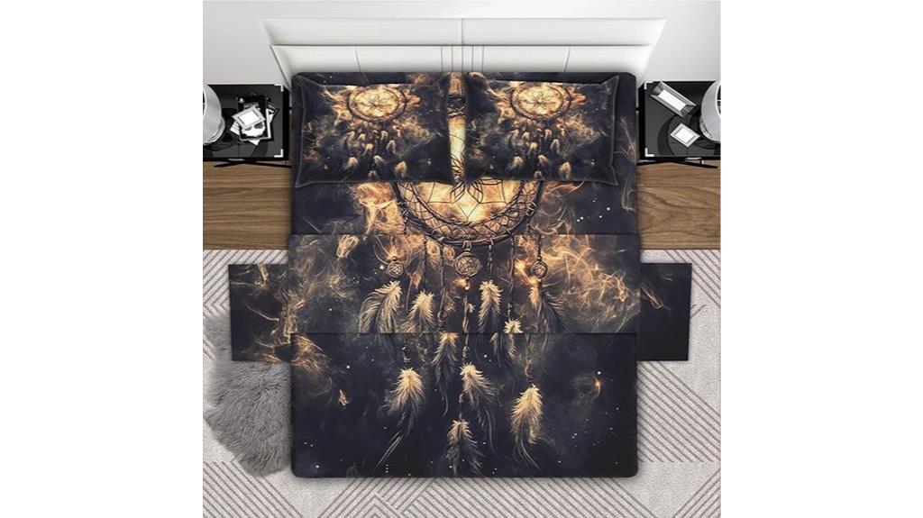 flame pattern twin bedding