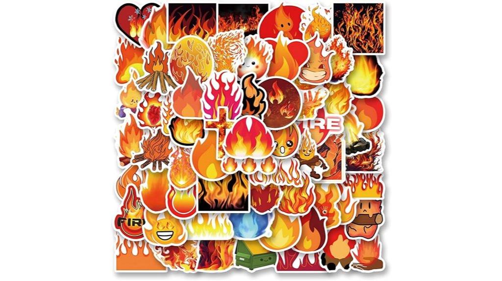 flame stickers waterproof vinyl