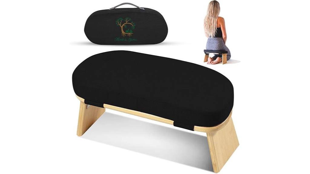 foldable bamboo kneeling stool
