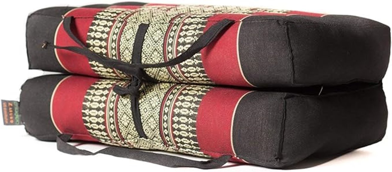 foldable kapok meditation cushion