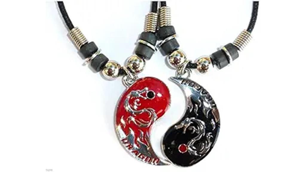friendship yin yang pendant