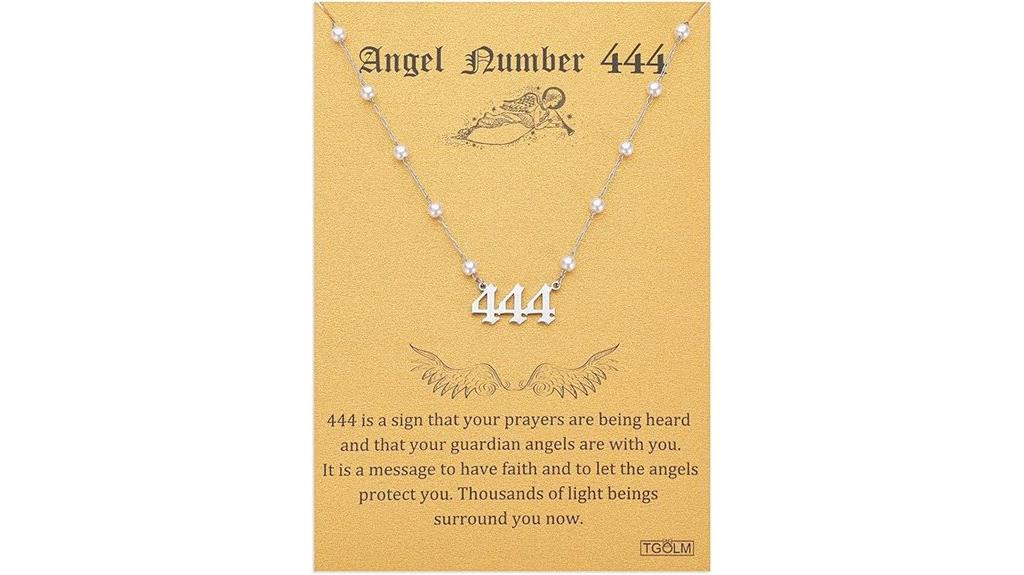 gold faux pearl necklace