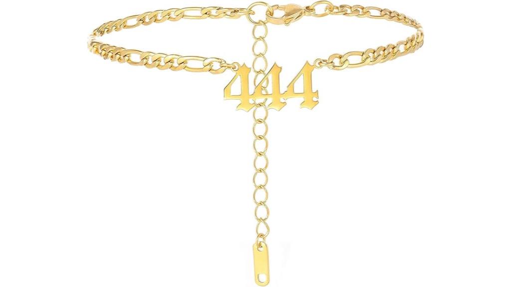 gold plated stainless anklet