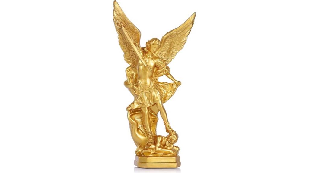 gold san miguel statue