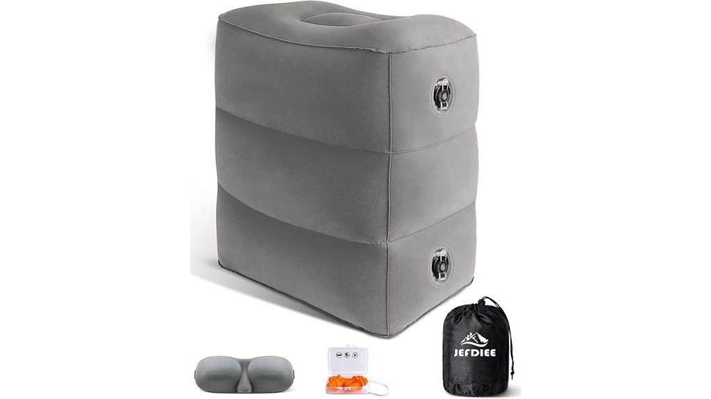 inflatable foot rest pillow