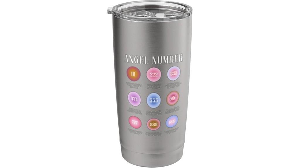 insulated tumbler with angel numbers