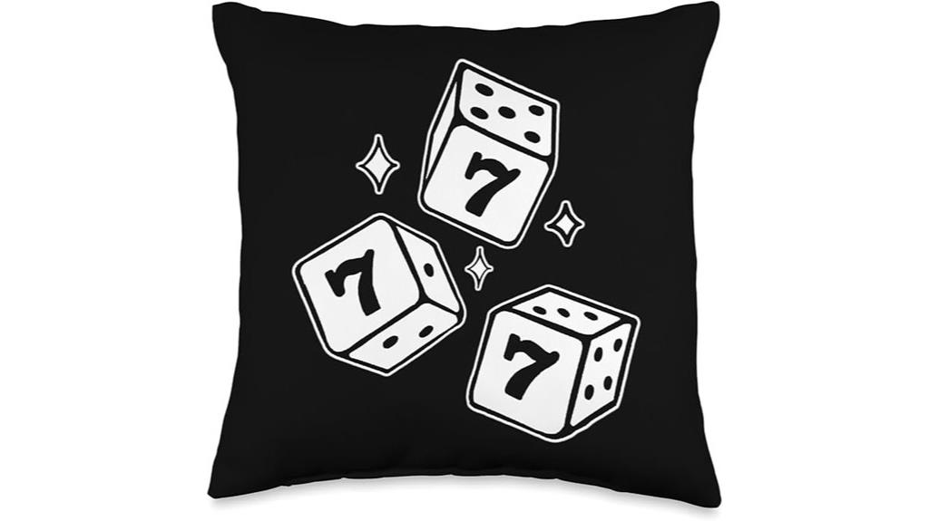 lucky dice angel pillow
