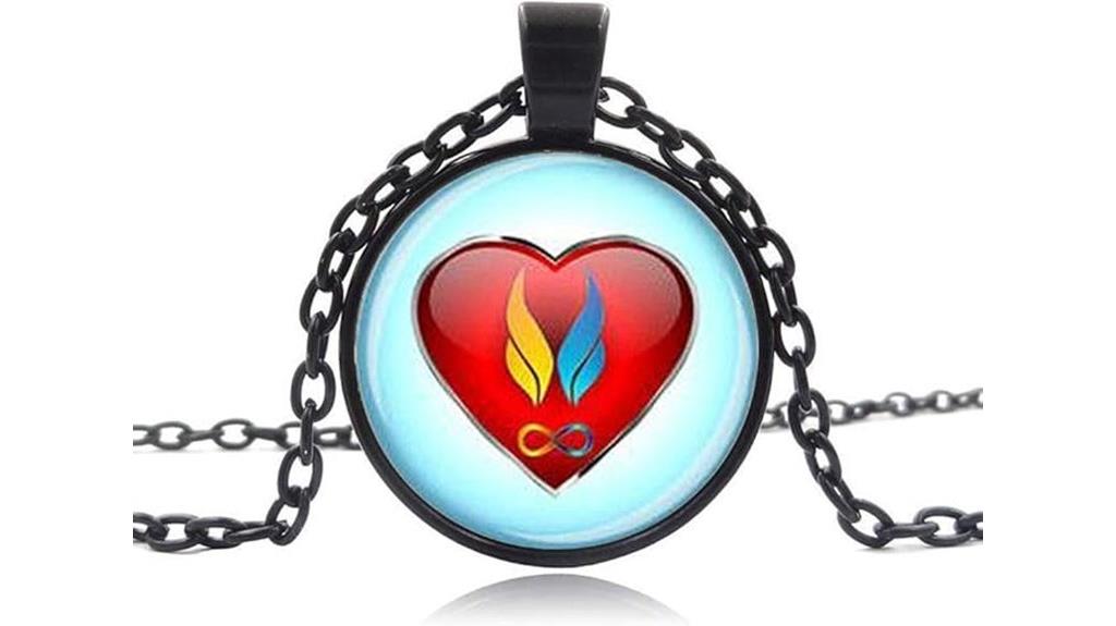 matching heart connection necklace