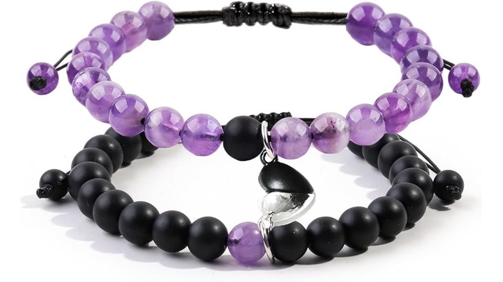 matching magnetic couples bracelets