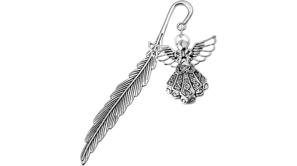 metal angel bookmark gift