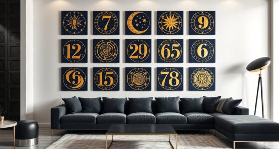 numerology wall decor ideas