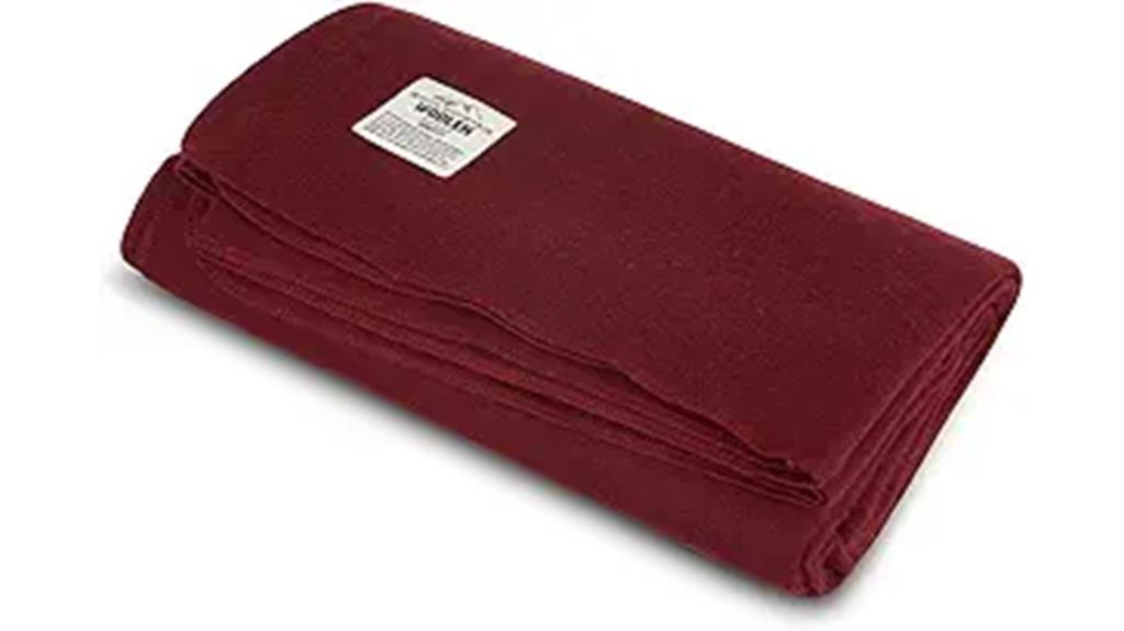 recycled wool buffalo blanket