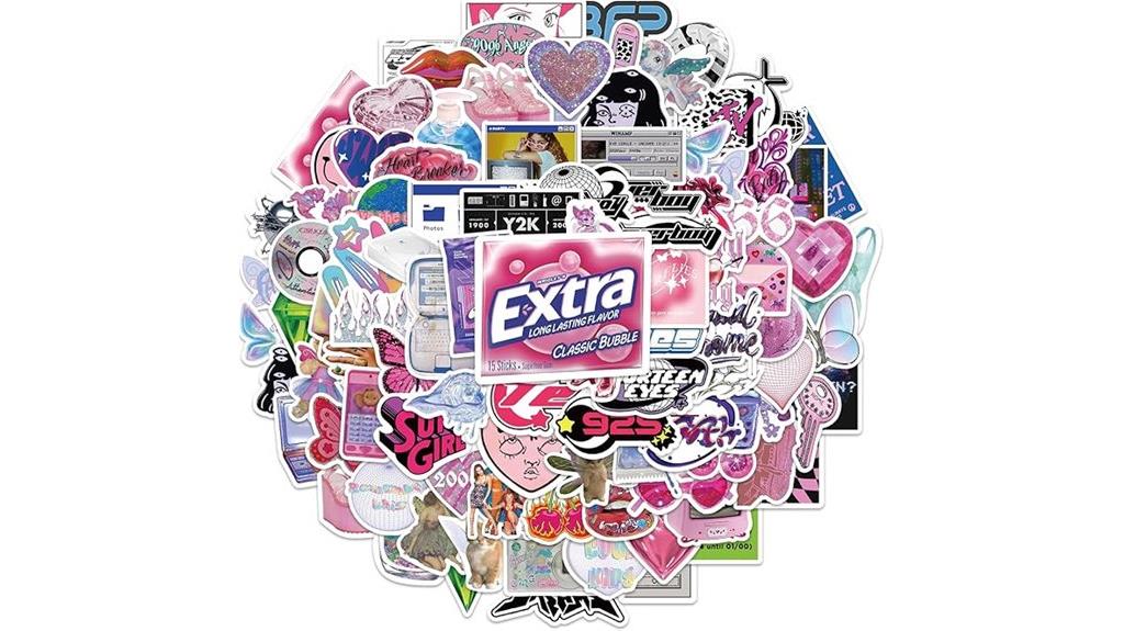 retro y2k sticker set
