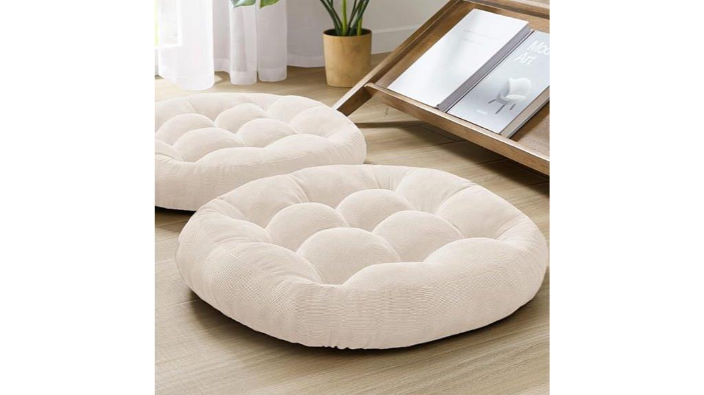 round meditation cushion set