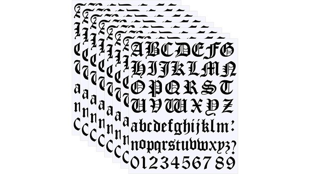 set of 8 mailbox stickers